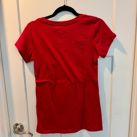 Women's Santa Clara University T Shirt, cap sleeves, NWT, Red, L - Picture 4 of 6